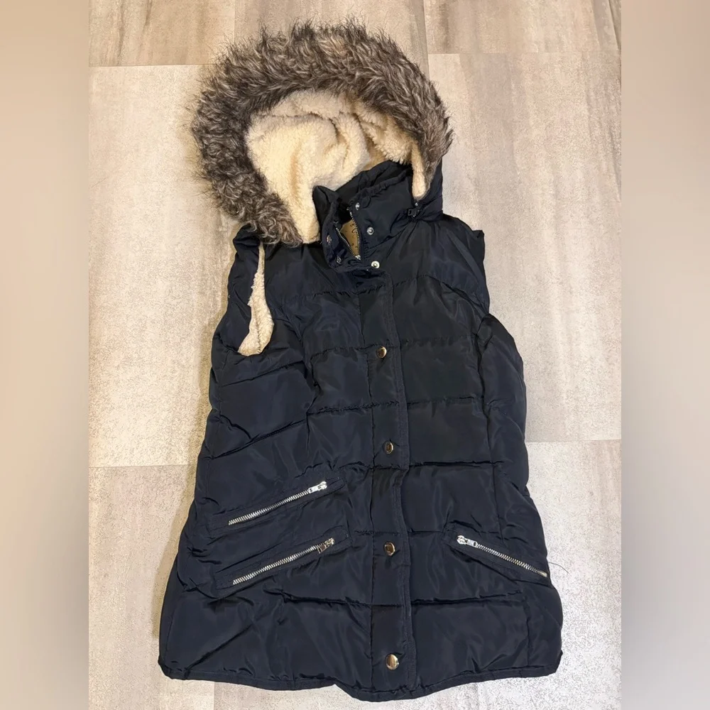 Ci Sono navy blue Puffer Vest